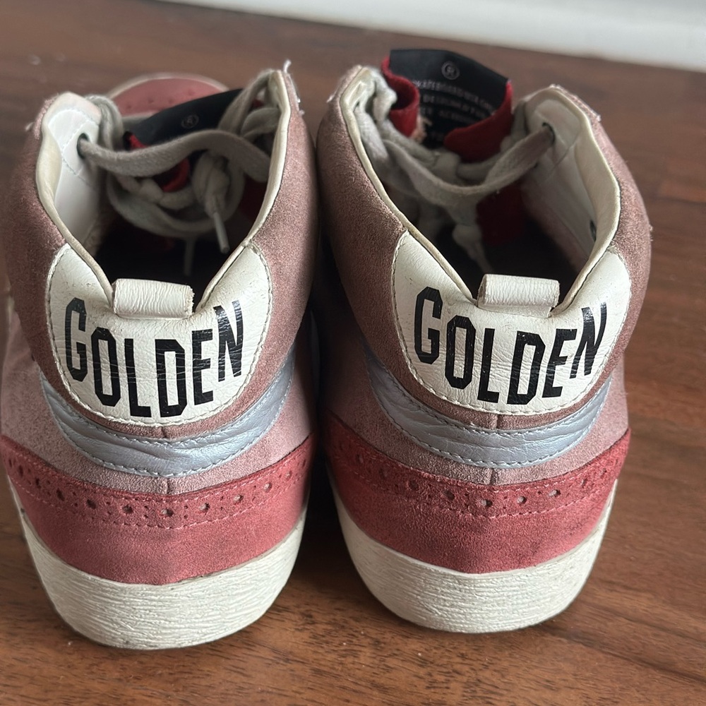Golden Goose Pink High-Top Sneakers with Suede Finish - Picture 3 of 6